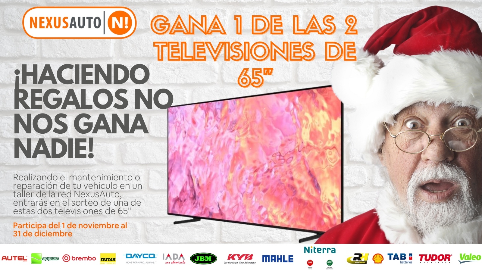 ¡Sorteo de dos Televisores de 65 pulgadas!